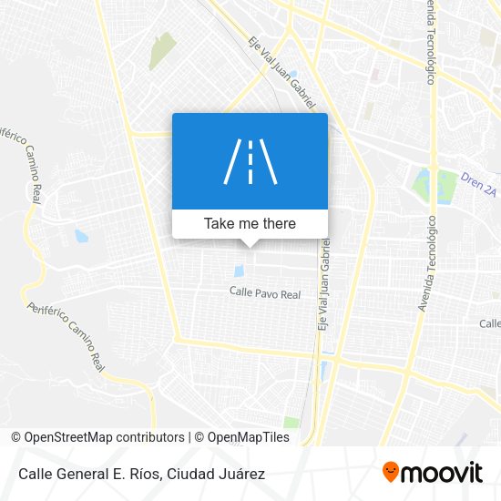 Calle General E. Ríos map
