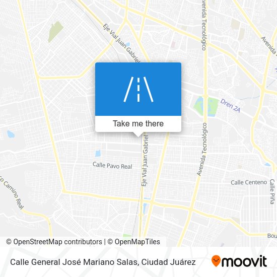 Mapa de Calle General José Mariano Salas
