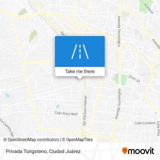 Privada Tungsteno map