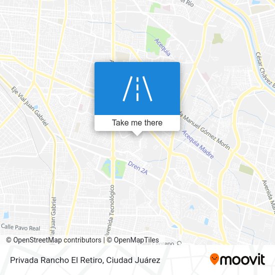 Privada Rancho El Retiro map