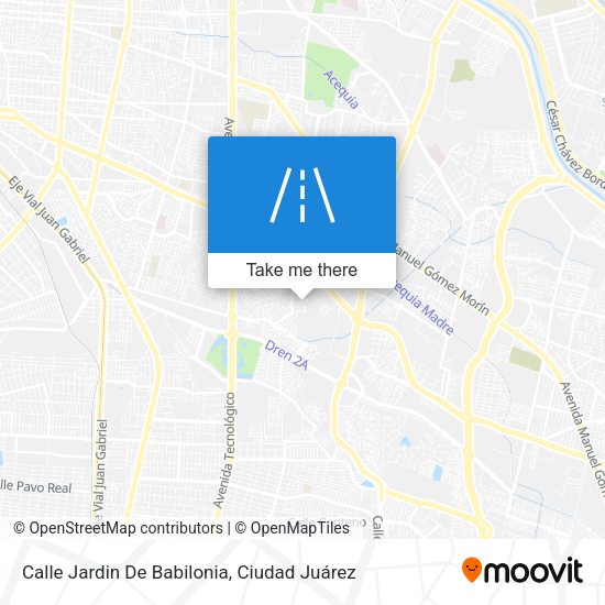 Calle Jardin De Babilonia map