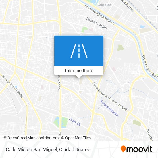 Mapa de Calle Misión San Miguel