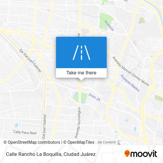 Calle Rancho La Boquilla map