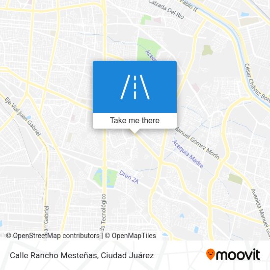 Calle Rancho Mesteñas map