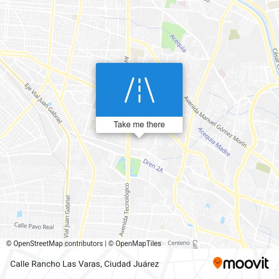Calle Rancho Las Varas map