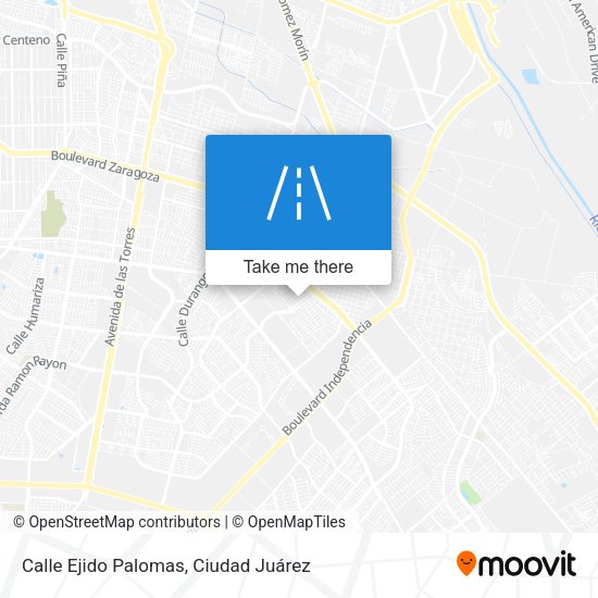 Calle Ejido Palomas map