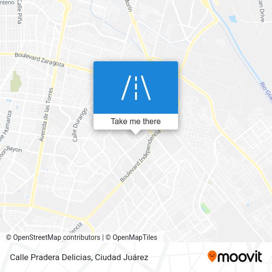 Mapa de Calle Pradera Delicias