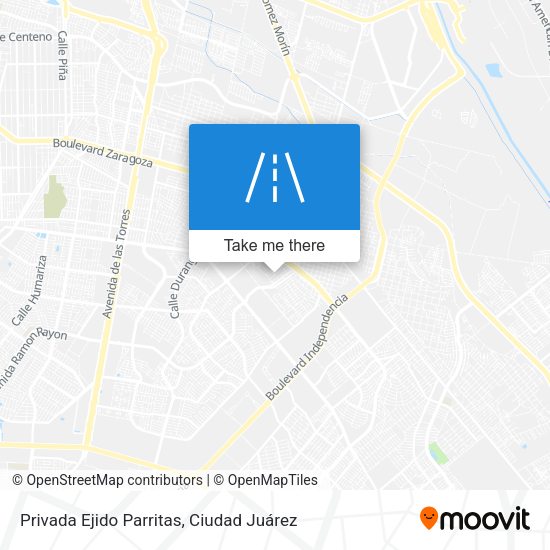 Mapa de Privada Ejido Parritas