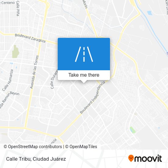 Calle Tribu map