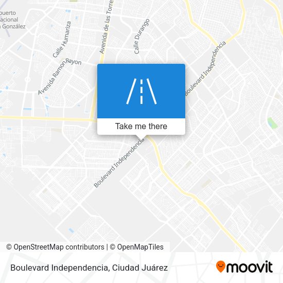 Boulevard Independencia map