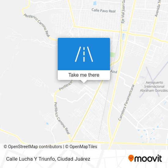 Mapa de Calle Lucha Y Triunfo