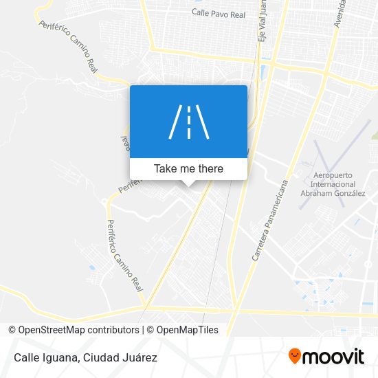 Calle Iguana map