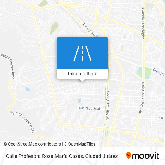 Mapa de Calle Profesora Rosa María Casas
