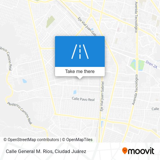 Calle General M. Ríos map
