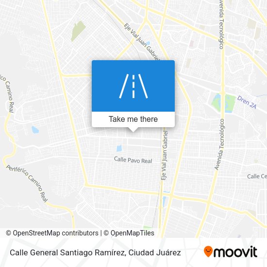 Calle General Santiago Ramírez map