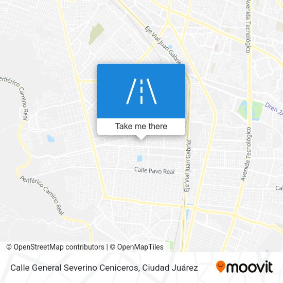 Calle General Severino Ceniceros map