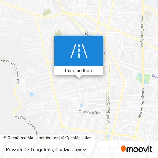 Mapa de Privada De Tungsteno