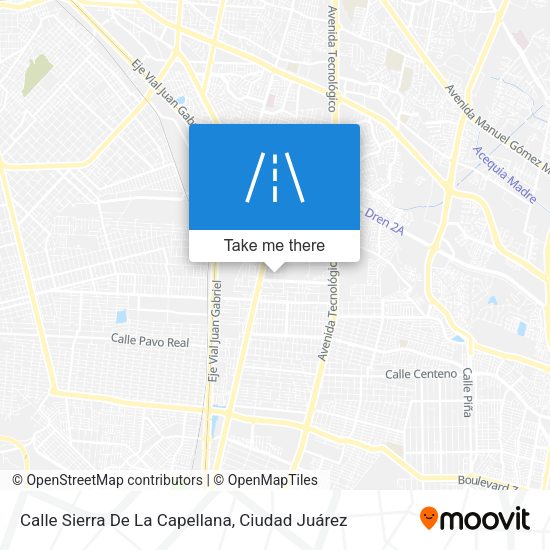 Mapa de Calle Sierra De La Capellana