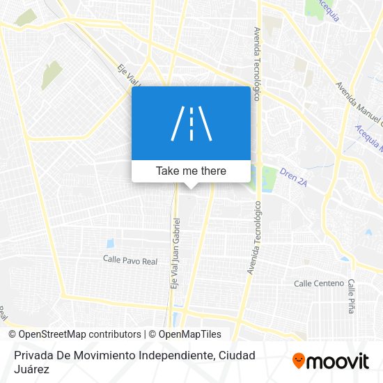 Mapa de Privada De Movimiento Independiente