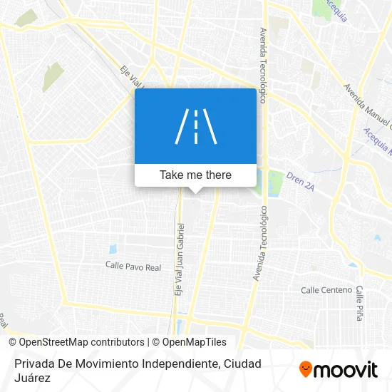 Mapa de Privada De Movimiento Independiente