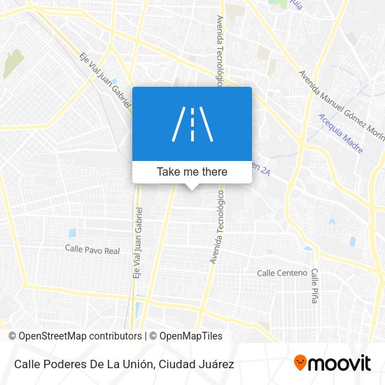 Calle Poderes De La Unión map