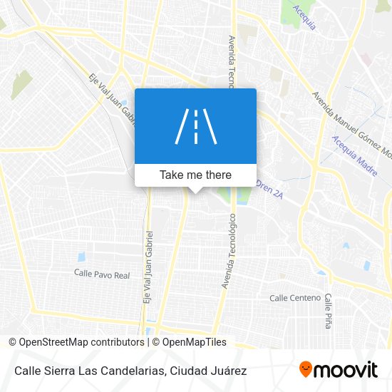 Calle Sierra Las Candelarias map