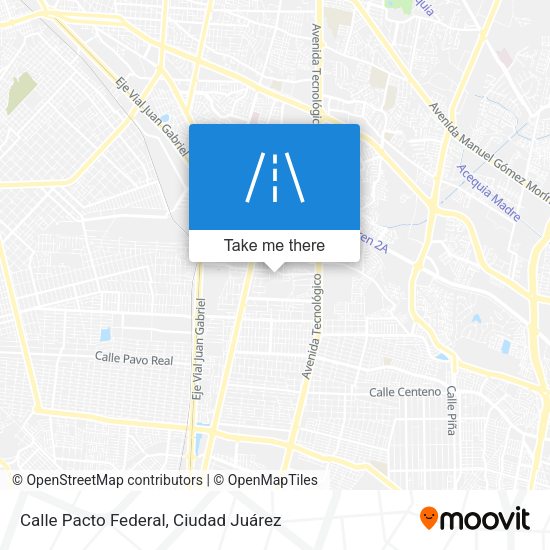 Calle Pacto Federal map