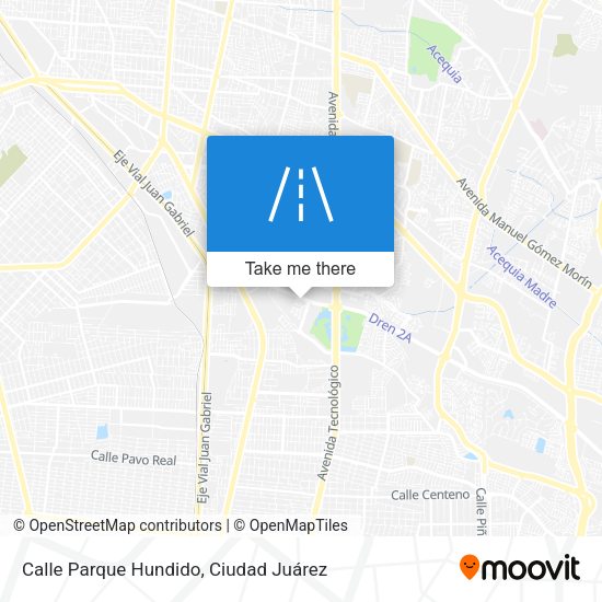 Calle Parque Hundido map