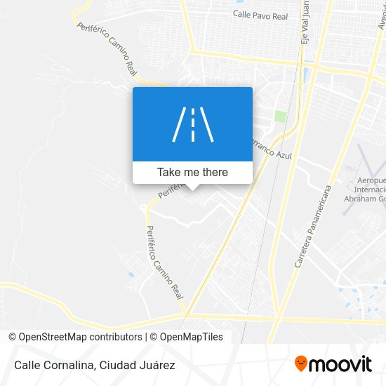 Calle Cornalina map