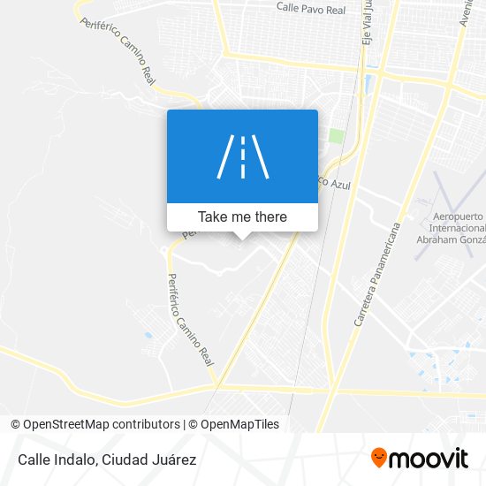 Calle Indalo map