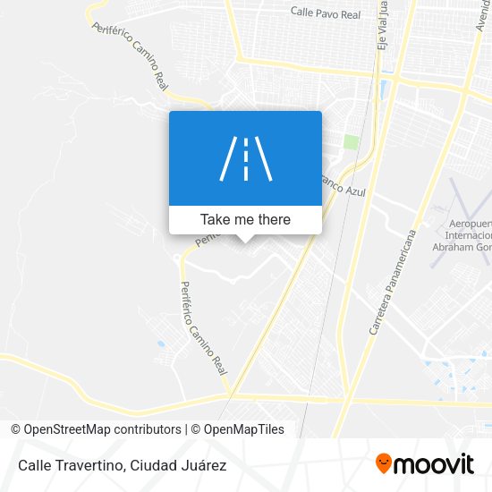 Calle Travertino map