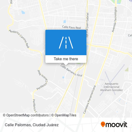 Mapa de Calle Palomas