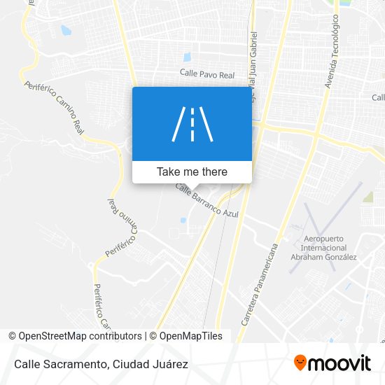 Calle Sacramento map