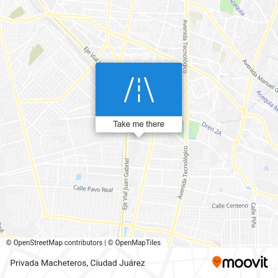 Mapa de Privada Macheteros