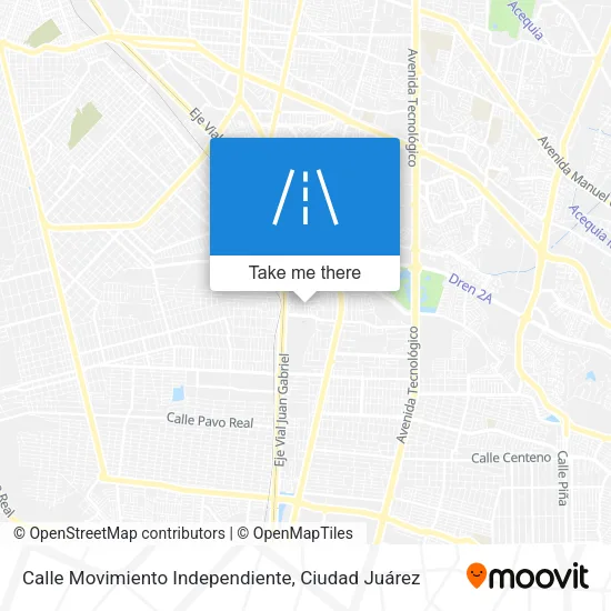 Mapa de Calle Movimiento Independiente