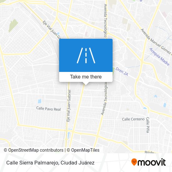 Mapa de Calle Sierra Palmarejo