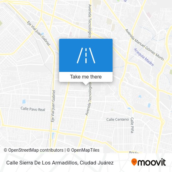 Calle Sierra De Los Armadillos map