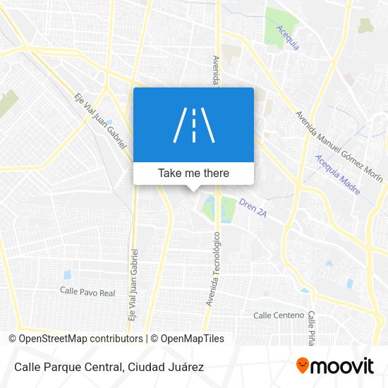 Calle Parque Central map