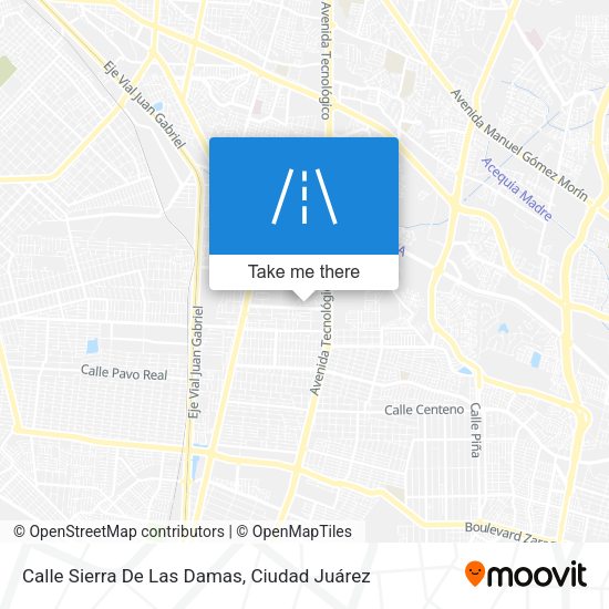 Calle Sierra De Las Damas map