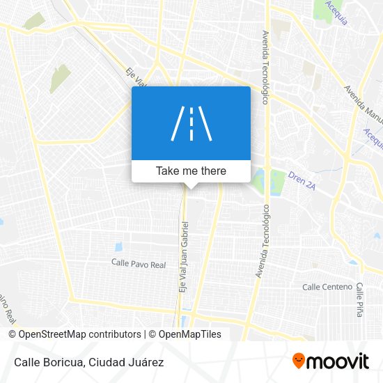 Calle Boricua map