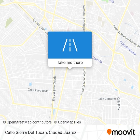 Mapa de Calle Sierra Del Tucán