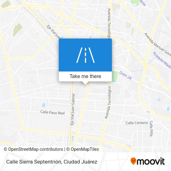 Mapa de Calle Sierra Septentrión