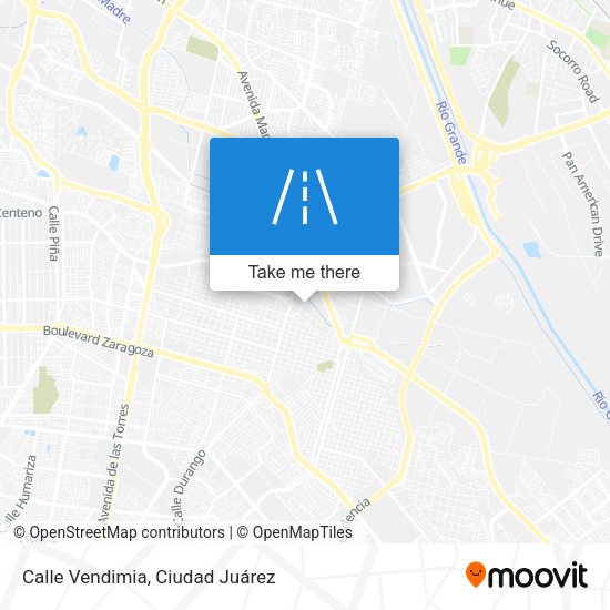 Mapa de Calle Vendimia