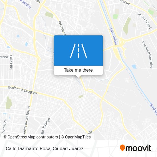 Calle Diamante Rosa map