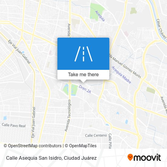 Calle Asequia San Isidro map