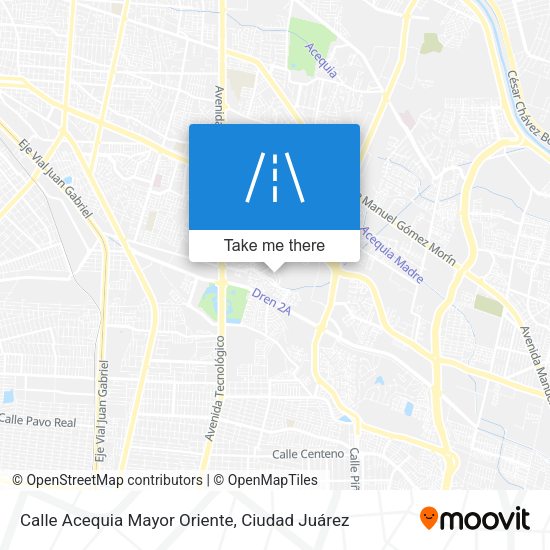 Mapa de Calle Acequia Mayor Oriente
