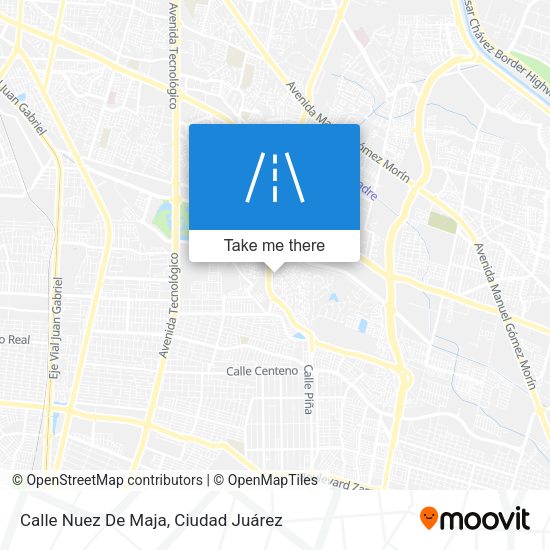 Mapa de Calle Nuez De Maja
