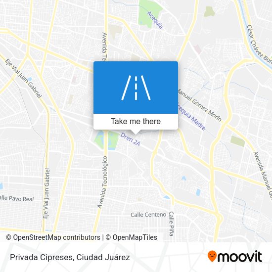 Privada Cipreses map