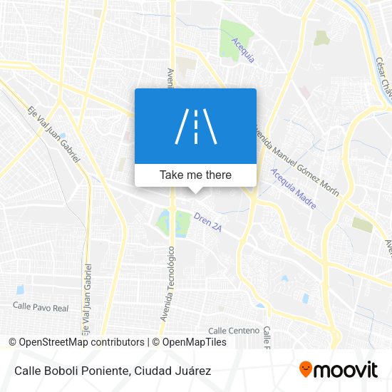 Calle Boboli Poniente map