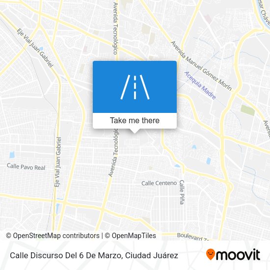 Mapa de Calle Discurso Del 6 De Marzo